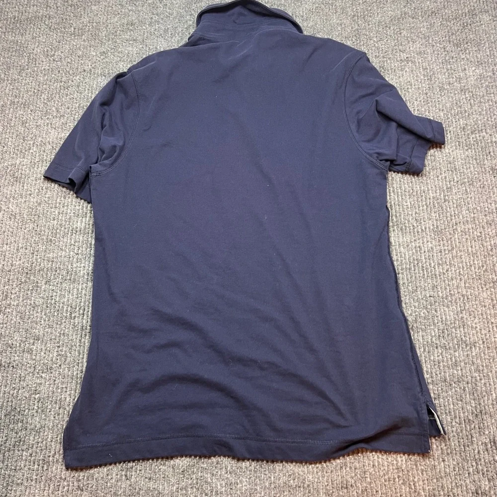 Nike Performance Mens Polo Shirt Large Blue Golf Tennis Short Sleeve 323930